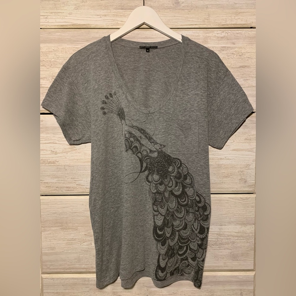 Urban Outfitters Truly Madly Deeply Peacock Shirt